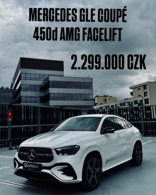BLACK FRIDAY👊 MERCEDES GLE COUPÉ 450d 4MATIC AMG👊 SKLADEM ZA SUPER CENU 2.299.000,- Kč s DPH👊 SLEVA 19% a ZDARMA ZIMNÍ...